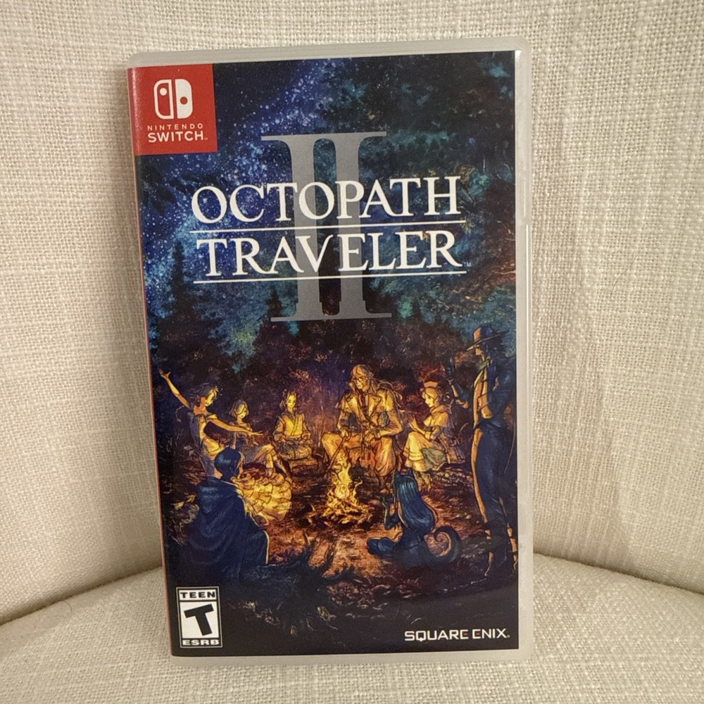Authentic Replacement Case ONLY For Octopath Traveler II 2 - Nintendo Switch Box